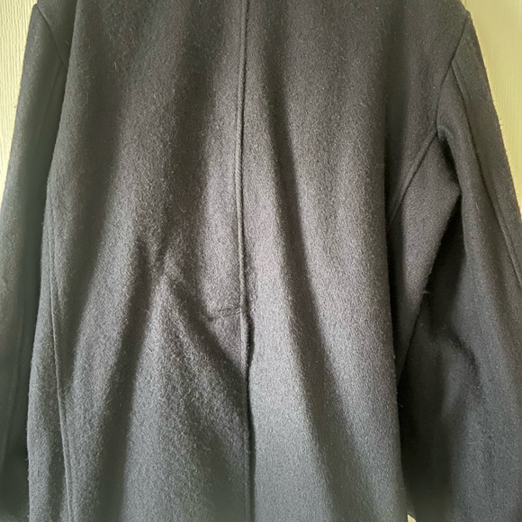 Men’s 3XL Navy Blue Wool Pea Coat NWT - Picture 2 of 2